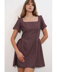 Bigdart - Polka Dot A-Line Mini Dress - Lyst