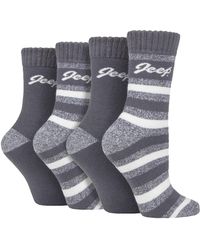 Jeep - 4 Pack Ladies Thermal Boot Socks - Lyst