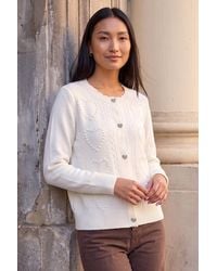 Roman - Heart Stitch Knit Cardigan - Lyst