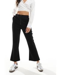 ASOS - Zip Front Kick Flare Tailored Trouser - Lyst