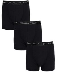 Threadbare - Black 3 Pack 'chilly' Hipster Boxers - Lyst