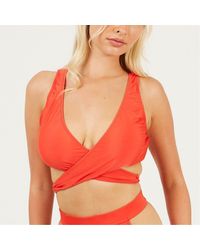 Brave Soul - Neck Wrap Around Bikini Top - Lyst