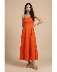Urban Bliss - Ruched Tiered Maxi Dress - Lyst