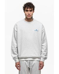 Good For Nothing - Oversized Cotton Blend Crew Neck Printed Sweatshirt - Lyst