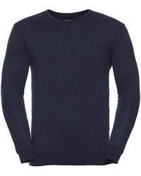 Russell - Collection Knitted V Neck Sweatshirt (French) - Lyst