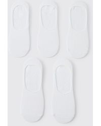 BoohooMAN - 5 Pack Plain Invisible Socks - Lyst