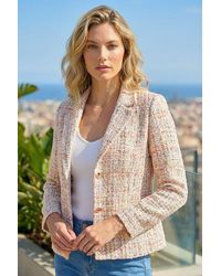 Roman - Buttoned Boucle Jacket - Lyst