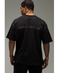 BoohooMAN - Active Progress Over Perfection Oversized T-Shirt - Lyst