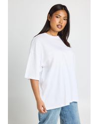 Boohoo - Plus Basic Oversized T Shirt - Lyst