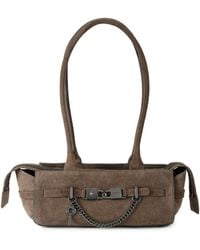 Kurt Geiger - Suede Kingsley Eastwest Sh Bag - Lyst