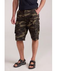 Mountain Warehouse - Lightweight Cargo Shorts Breathable Casual Multi Pocket Cotton Camo - Lyst
