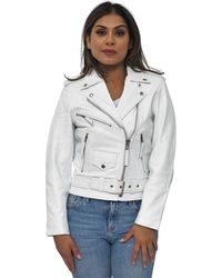 Infinity Leather - Cowhide Brando Biker Jacket-Murcia - Lyst