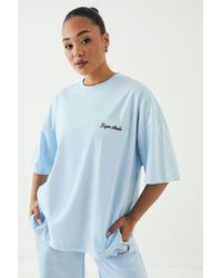 DSGN Studio - Script Embroidered Oversized T-Shirt - Lyst