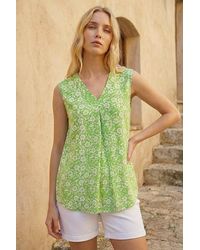 Roman - Floral V-Neck Vest Top - Lyst