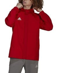 adidas - Entrada 22 All Weather Rain Jacket Waterproof Coat Ik4009 - Lyst