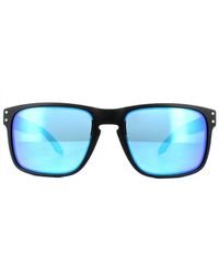 Oakley - Rectangle Matt Prizm Sapphire Polarized Sunglasses - Lyst