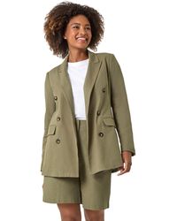 Roman - Double Breasted Collar & Revere Jacket - Lyst