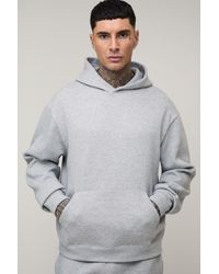 BoohooMAN - Tall Basic Boxy Over The Head Hoodie - Lyst