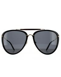 Gucci - Aviator Shiny And Sunglasses - Lyst
