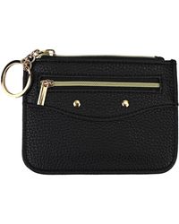 Black Moon - Ladies Faux Leather Card Holder Slim Wallet Multiple Slots Compact Design - Lyst