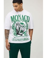 BoohooMAN - Oversized Boxy Country Club Print T-Shirt Cotton - Lyst