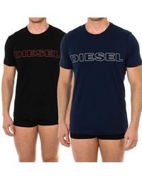 DIESEL - Pack-2 Short-Sleeved Round Neck T-Shirt A02117-0Darx - Lyst
