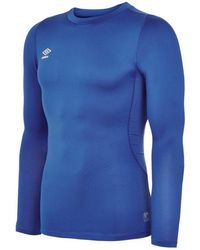 Umbro - Core Crew Neck Long-Sleeved Base Layer Top (Royal) - Lyst
