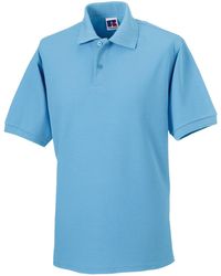 Russell - Polycotton Pique Hardwearing Polo Shirt (Sky) - Lyst