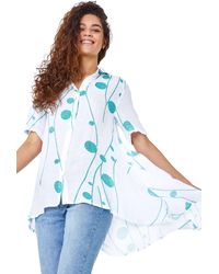Roman - Spot Print Button Through Shirt - Lyst
