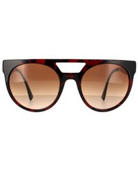 Versace - Round Havana Gradient Sunglasses - Lyst
