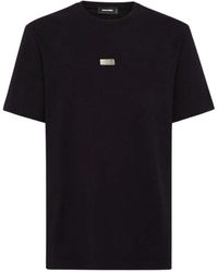DSquared² - Small Metal Logo T-Shirt Cotton - Lyst