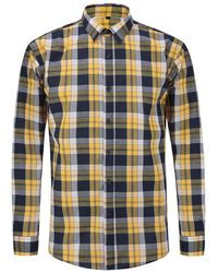 Allthemen - Effen Overhemd Met Revers En Lange Mouwen Voor Geruit - Lyst