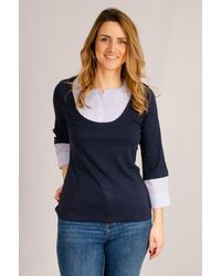 Secret Label - 2In1 Tunic Blouse Top Cotton - Lyst