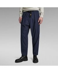 G-Star RAW - G-Star Raw Pleated Chino Belt Relaxed - Lyst