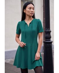 Roman - Bow Detail Short Dress - Lyst