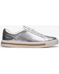 Clarks - Un Maui Lace Metallic Trainers - Lyst