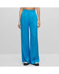 BOSS - Haniana-1 Relaxed-fit Broek Voor In Blauw - Lyst