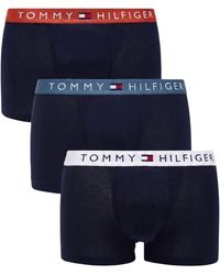 Tommy Hilfiger - Underwear 3Pack Th Original Logo Waistband Trunks Soft Boxer - Lyst