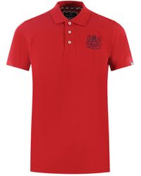 Aquascutum - Branded Sleeve Polo Shirt - Lyst