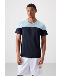TOMMY LIFE - Colour-Blocked Crew Neck T-Shirt - Lyst