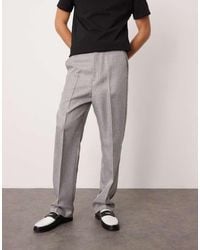 ASOS - Smart High Waist Straight Leg Trousers - Lyst