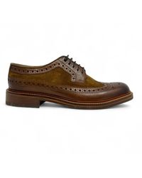 Chapman & Moore - Mahogany Leather Suede Brogues Oxford Formal Shoes - Lyst