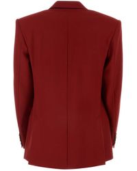 Stella McCartney - Bourgundy Wool Blazer - Lyst