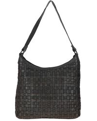 Ashwood Leather - 'Raffinatezza' Vintage Woven Shoulder Bag - Lyst