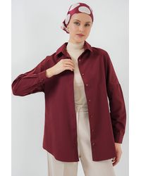 Bigdart - Relaxed Fit Poplin Shirt With Button Closure - Lyst