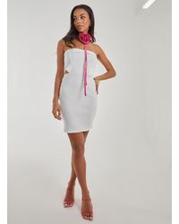 Pink Vanilla - Cut Out Bandeau Bodycon Dress - Lyst
