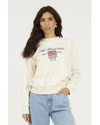Brave Soul - Crew Neck Embroidered Sweatshirt - Lyst