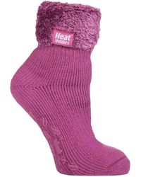 Heat Holders - Ladies Non Slip Thermal Low Cut Ankle Slipper Bed Socks With Grips - Lyst