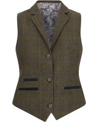TruClothing - Tailored Fit Tweed Waistcoat - Lyst