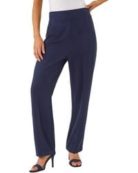 Roman - Petite Straight Leg Ponte Stretch Trouser - Lyst